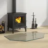 Möbel Feuerstelle Glasplatte Transparent 80 x 50 cm Glas - Produktbild-Vorschau 1