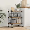 vidaXL Kuchynský vozík z regenerovaného dreva 50 x 35 x Náhľad obrázku produktu 2