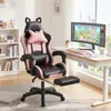 Gaming Stuhl mit Lendenwirbelstütze und Fußstütze 150kg, Produktbild-Vorschau 2
