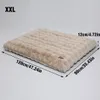A beige orthopedic dog bed with size dimensions indicated. Náhľad obrázku produktu