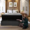 MG Design Polsterhocker Schwarz 45x160 cm - Stauraum 190L, Produktbild-Vorschau 3