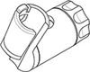 A 3D rendering of a plumbing part. Produktbild-Vorschau