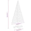 vidaXL Arbre de Noël en bois à décorer 90 cm Pin massif Voir les images du produit 14