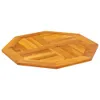 Eleganter Möbel Tischplatte 60x60x2 cm Achteckig Massivholz Produktbild-Vorschau 5