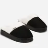 Damen Hausschuhe Slip On Pantoffeln Plüsch Isoliert Produktbild-Vorschau 2