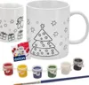 Weihnachtstasse selbst bemalen: Pinsel, 6 Farben, weißes Produktbild-Vorschau 7