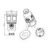 10x ARLI Schutzkontaktkupplung mit Deckel 16A IP44 Produktbild-Vorschau 6