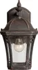 Outdoor Wandleuchte Braun Antik Aluminium Glas IP44 H:26,5 Produktbild-Vorschau 2