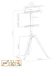 EasyLife - STAFFELEI Supporto TV in legno a treppiede da 45 Anteprima dell’immagine prodotto 9