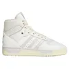 A single white Adidas Rivalry Hi sneaker is shown from the side against a white background. Produktbild-Vorschau
