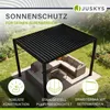 Juskys Lamellendach Tahiti 3x4 m inkl. Seitenwand 4 m - Produktbild-Vorschau 2
