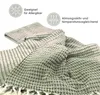 Heimtexland ® Hochwertige Strick Kuscheldecke Fransen Produktbild-Vorschau 4