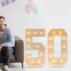 50 svítících čísel, dekorace na oslavu 50. narozenin, Náhled obrázku produktu 2