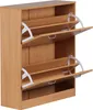 WOHNLING Schuhkipper KIEL Buche matt 2 Fächer 75 x 87 x 24 Produktbild-Vorschau 2