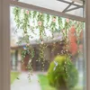 Fenstersticker Blumen Ranken mit Vögeln – Selbstklebende Produktbild-Vorschau 1