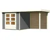 Gartenhaus Karibu Kodiak 3,5 inkl. Schleppdach 2,4 m und Produktbild-Vorschau 2