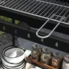 Outsunny Holzkohlegrill aus Metall BBQ Smoker mit Räder, Produktbild-Vorschau 9