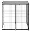 Möbel Hundezwinger 110x110x110 cm Stahl Schwarz - Sonstiges Produktbild-Vorschau 3
