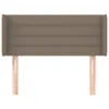 vidaXL Kopfteil mit Ohren Taupe 93x16x78/88 cm Stoff Produktbild-Vorschau 3