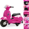 Elektrische Vespa-scooter voor kinderen, fuchsia (roze) Productafbeelding-voorbeeld 1
