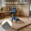 CASABEL Tappeto Gioco Neonato in Velluto bianco Crema Anteprima dell’immagine prodotto 5