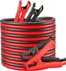 A coiled set of red and black jumper cables with attached clamps. Podgląd zdjęcia produktu
