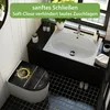 WC Sitz D-Form Schwarz mit Absenkautomatik Motiv VIP Produktbild-Vorschau 3