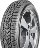 A close-up studio shot of a Dunlop Winter Response 2 tire mounted on a silver alloy wheel. Podgląd zdjęcia produktu