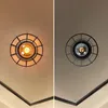 ZMH Deckenleuchte vintage Deckenlampe Flur schwarz Retro Produktbild-Vorschau 3