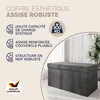Casaria Banc de rangement gris foncé 80x40x40cm Coffre de Voir les images du produit 3
