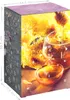 An advent calendar with a honey theme, featuring images of honey, bees, and flowers. Dimensions are indicated on the sides. Produktbild-Vorschau