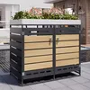 Abri pour poubelles de 240 litres, pour 2 poubelles - Voir les images du produit 6