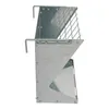 A side view of a metal hay feeder for livestock. Podgląd zdjęcia produktu