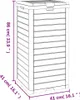 vidaXL Outdoor-Mülltonne Schwarz 41x41x86 cm Polypropylen Produktbild-Vorschau 8