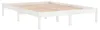 vidaXL Letto in legno massiccio di pino bianco 140x200 cm Anteprima dell’immagine prodotto 3