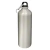 Aluminium Trinkflasche 0,75l Silber mit Karabiner Alu Produktbild-Vorschau 1