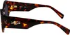 Elegante Damen-Sonnenbrille: Braunes Acetat mit hellblauen Produktbild-Vorschau 4