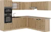 Eckküche Vicco R-Line Artisan-Eiche/Goldkraft Eiche 247 x Produktbild-Vorschau 1