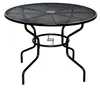 ROJAPLAST ZWMT-51 Gartentisch, Durchmesser 106 cm, schwarz. Produktbild-Vorschau 1
