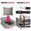 tectake® Hundeautositz Milow mit Sicherheitsleine und 2 Produktbild-Vorschau 4