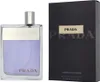 A product shot of a bottle of Prada Amber Pour Homme Eau de Toilette spray next to its packaging. Náhľad obrázku produktu