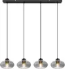 Globo Lighting Hängeleuchte Metall schwarz matt, 4x E27 Produktbild-Vorschau 2