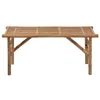 vidaXL Banc de jardin pliable avec support 118 cm bambou Voir les images du produit 2