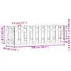 Hochbeet Lattenzaun-Design Weiß 100x30x30 cm Massivholz Produktbild-Vorschau 8