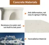 A collage of images and text describing the features of concrete materials. Náhled obrázku produktu