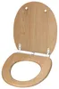SANILO® WC-bril met zachte sluiting en snelsluiting, hout, Productafbeelding-voorbeeld 3