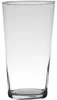 Blumenvase - konisch - Glas - transparent - D14 x 25 cm Produktbild-Vorschau 1