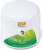 A white jar of aloe vera cream with green and orange branding. Podgląd zdjęcia produktu