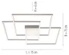 Plafoniera a LED, dimmerabile, telecomando, L 75 cm Anteprima dell’immagine prodotto 11
