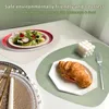 6er-Set ovale Kunstleder-Platzsets, abwaschbar, 34x42,5 cm Productafbeelding-voorbeeld
